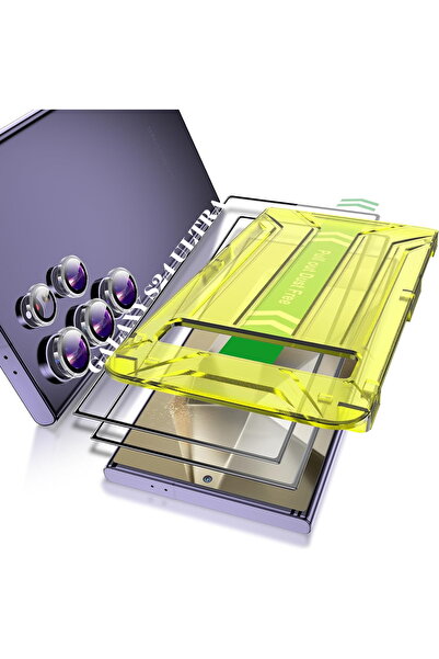 m.tk moveteck Samsung Galaxy S24 Ultra Ekran Koruyucu Kolay Otomatik Hizalama...