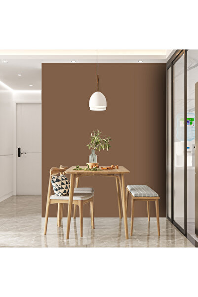 Dekoros Açık Kahverengi Yapışkanlı Folyo Düz Renk, Suya Dayanıklı Mutfak Dolap, Tezgah Arası 45x500 cm 0440