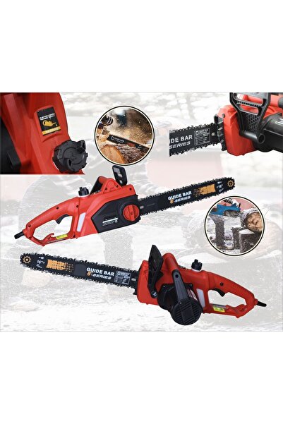 MOONSHOP Pro Seri Elektrikli Testere - Ağaç Odun Kesme Motoru Elektrik Tasaru...