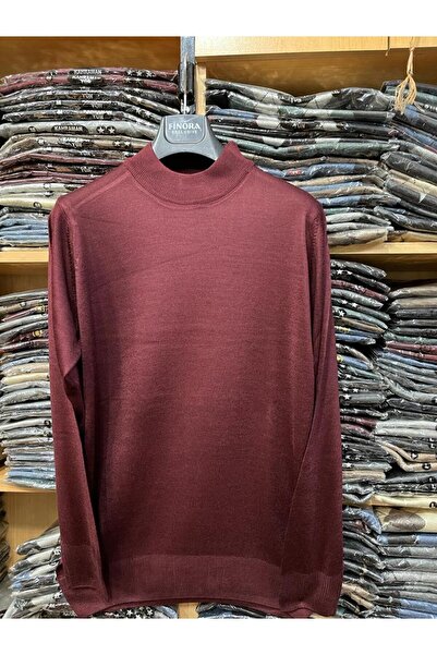 nacar çarşı Dad Men's Turtleneck Sweater Solid Color Patternless