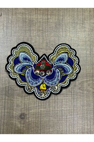 Gönülden Tasarım 15X9 CM STONE EMBROIDERY Mărgele Broderie DESIGN AUTENTIC ARMATURA CUSUT Șervețel Applique