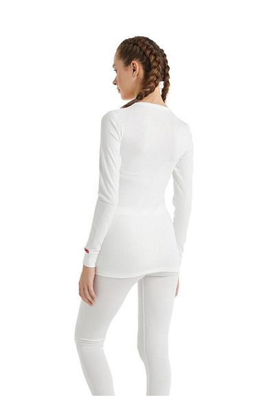 Blackspade Θερμικό εσώρουχο με λαιμόκοψη σε λευκό Unisex μακρυμάνικο C7T5N2O1
