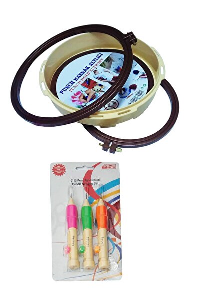 Hayal Sepeti Panç (Punch) Seti - Panç İğnesi ve Panç Kasnağı 2 li Set