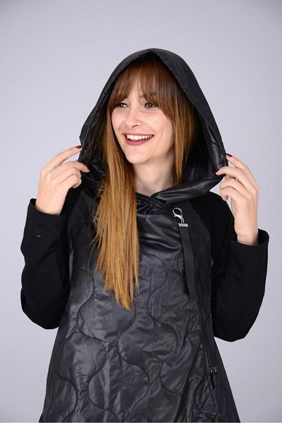 Rabiossa Ватирано палто с качулка