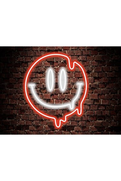 En Güzel Günde Smile Neon Led Işıklı Yazı 40*45 cm