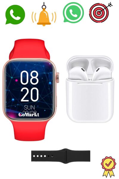 GoMarkt T900 Pro Max Smart Watch 9 Series 2.02 Ekran ve Inpods Bluetooth Kula...