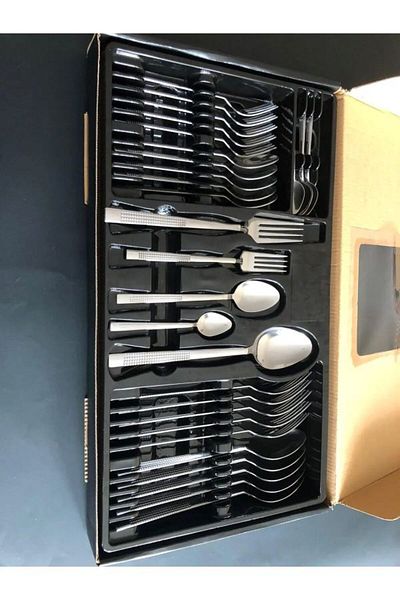 Comeket 30 Pieces 6 Person Cutlery Set Wicker Chopstick Model Boxed for Gift or Daily