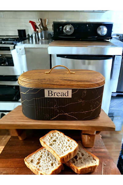 NİLİN VADİSİ وعاء خبز معدني بغطاء من الخيزران باللون الأسود