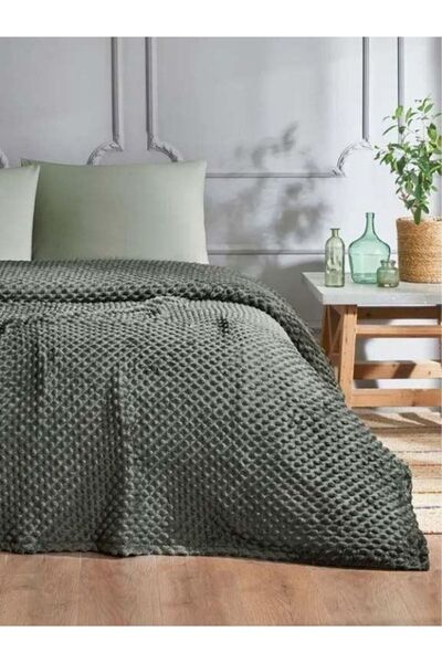 Özdilek Tomurcuk Haki Tek Kişilik Battaniye