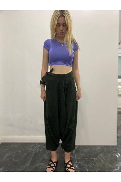 Bohemian Tie Waist Cotton Winter Bohemian Men's Shalwar Trousers