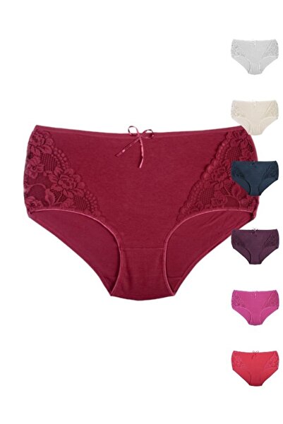 ŞahTan Ψηλόμεσο εσώρουχο Δαντέλα Βαμβάκι τεμαχίων μεγάλου μεγέθους για γυναίκες