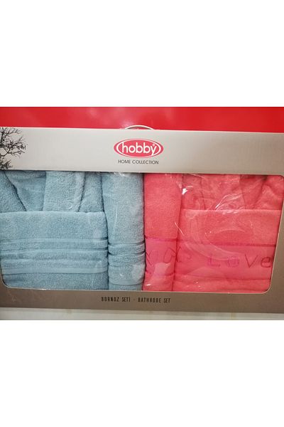 Çapa Home Lovely Cotton 6 Piece Bathrobe Set