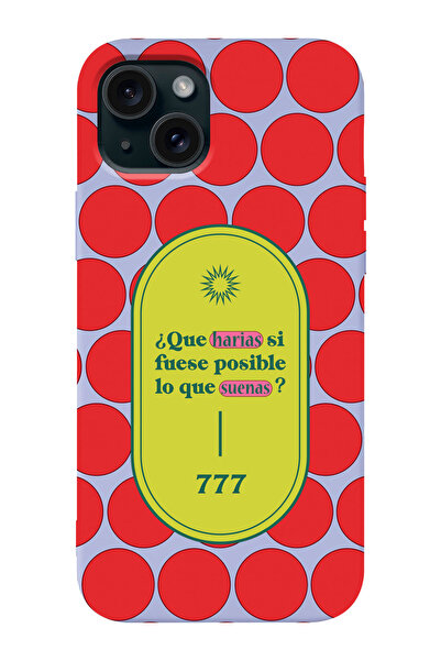 shoptocase Iphone 15 PLUS Uyumlu 777 Aldım,Verdim,Kabul Ettim Desenli Lansman...