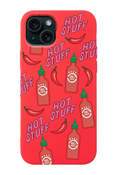 shoptocase Iphone 15 Uyumlu Hot Stuff Desenli Lansman Telefon Kılıfı
