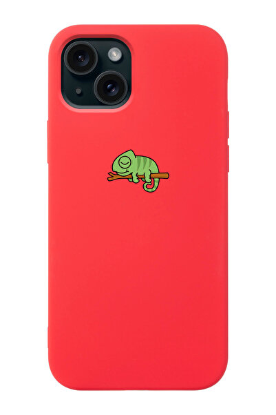 shoptocase Iphone 15 Uyumlu Bukalemun Desenli Lansman Telefon Kılıfı