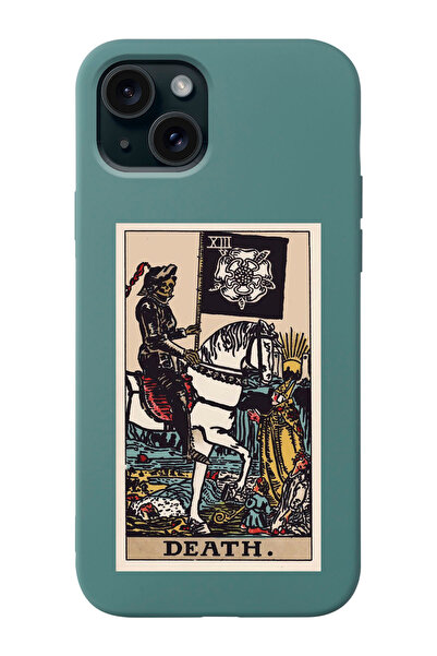 shoptocase Iphone 15 Uyumlu The Death Tarot Desenli Lansman Telefon Kılıfı