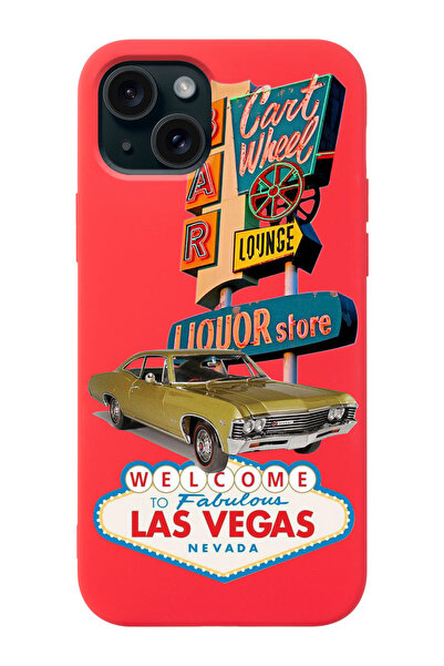 shoptocase Iphone 15 Uyumlu Las Vegas Desenli Lansman Telefon Kılıfı