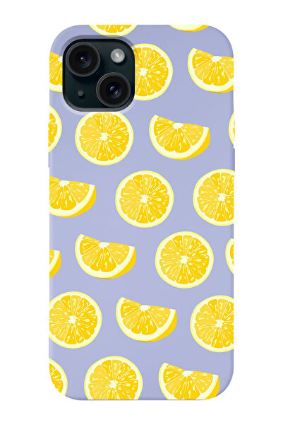 shoptocase Iphone 15 Uyumlu Limonlar Desenli Lansman Telefon Kılıfı