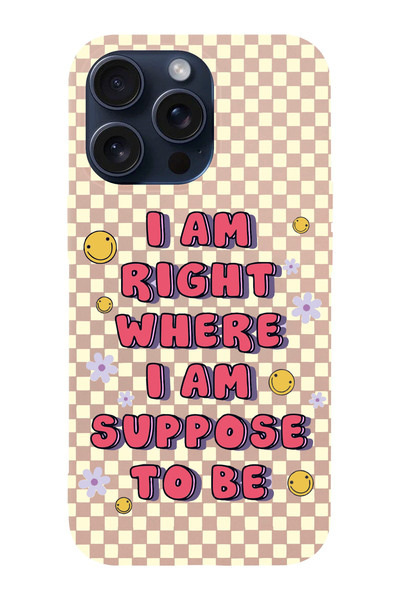 shoptocase Iphone 15 PRO MAX Uyumlu Dama Smile Desenli Lansman Telefon Kılıfı