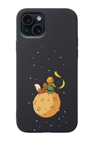 shoptocase Iphone 15 PLUS Uyumlu Küçük Prens ve uzay Desenli Lansman Telefon ...