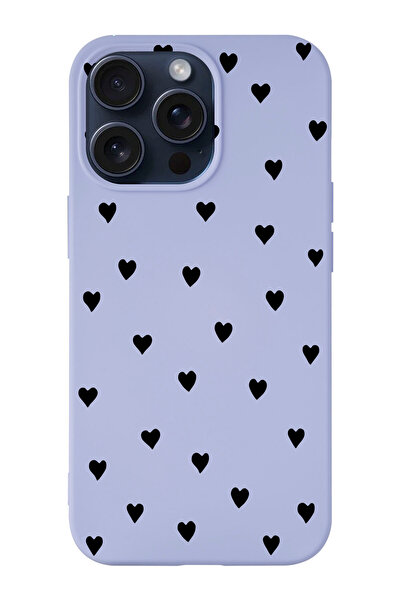 shoptocase Iphone 15 PRO Uyumlu Kalpler Desenli Lansman Telefon Kılıfı