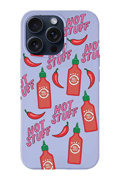 shoptocase Iphone 15 PRO MAX Uyumlu Hot Stuff Desenli Lansman Telefon Kılıfı