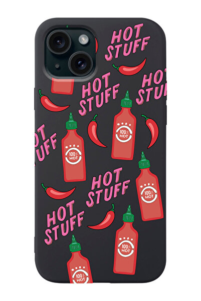 shoptocase Iphone 15 Uyumlu Hot Stuff Desenli Lansman Telefon Kılıfı