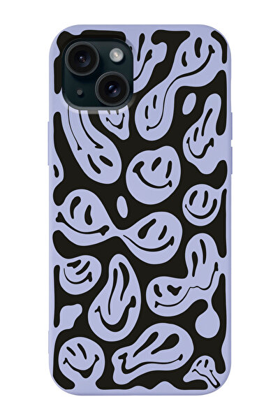 shoptocase Iphone 15 Uyumlu Gülen Yüzler Desenli Lansman Telefon Kılıfı
