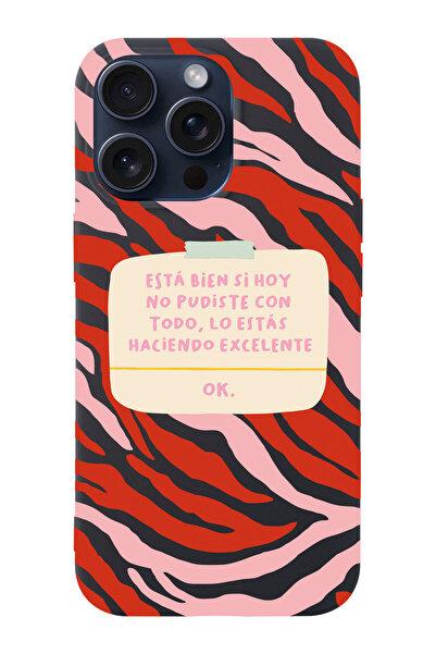 shoptocase Iphone 15 PRO Uyumlu Esta Bien Si Desenli Lansman Telefon Kılıfı