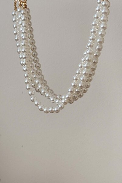 AMORE.İST STORE 4'Lü İnci Choker Kolye