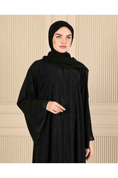 LEYALİ DUBAİ FERACE مجموعة شال FERACE وABAYA بتصميم مخصص مرصعة بالأحجار الكاملة