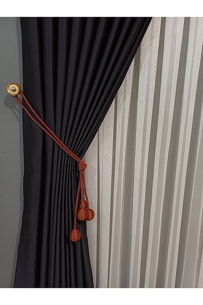 venedik home Modern Wrap Tile Color 4 Ball Background Curtain Binding Bracket (SIDE BINDING) Background Curtain Accessory