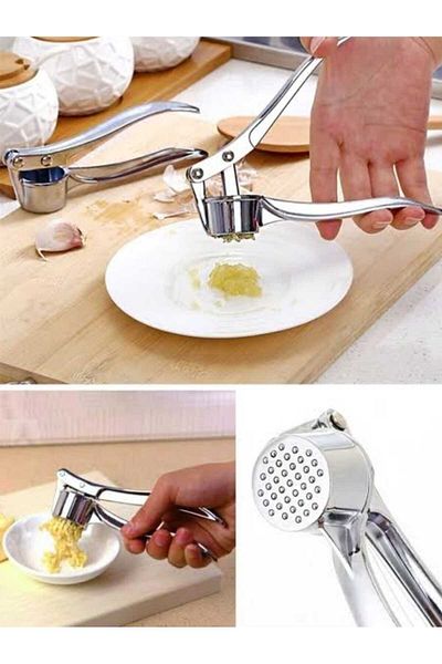 Mucha Easy to Clean No Odor Stainless Steel Garlic Crusher