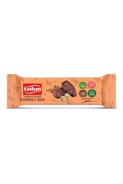 Tadım 40 Pieces Hazelnut and Cinnamon Bar with Dates - 40 Gr