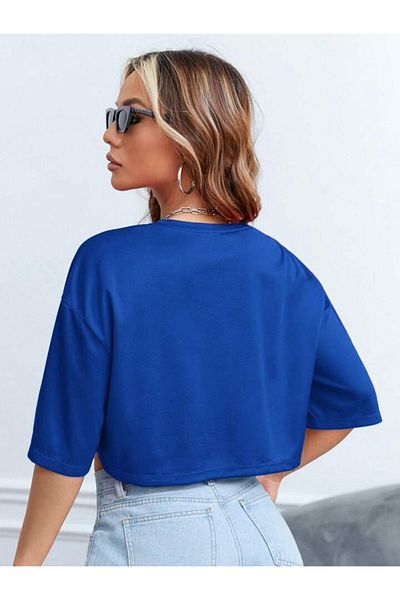 AMMA Tricou oversize, 100% bumbac, cu imprimeu California, pentru femei