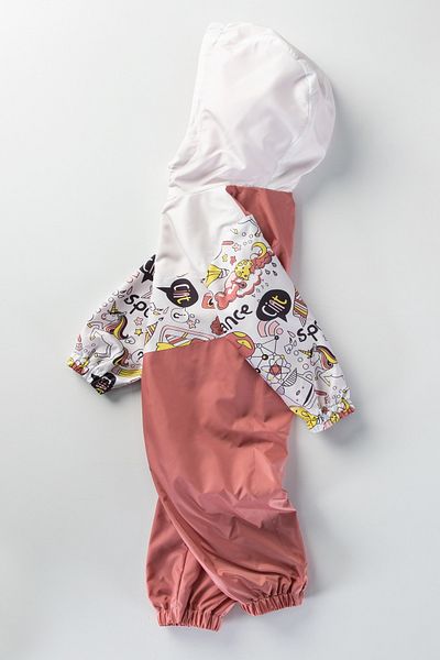 PODİUM GİYİM TREND NEW WRITING FIGURED COOL COTTON LINED CHILDREN'S & BABY RAINCOAT