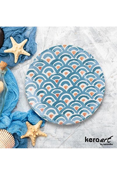 Keramika Aegean 26 cm Serving Plate Marine Decor 6 Pieces