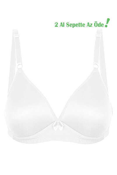 Alışveriş Meydanı Γυναικείο σουτιέν χωρίς σύρμα με λευκό τρίγωνο σχήμα και σφουγγάρισμα