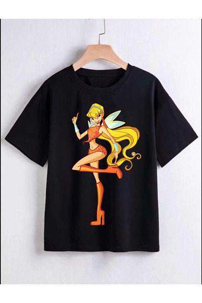 Pisa Art tricou pentru copii cu imprimeu winxclub stella bloom flora