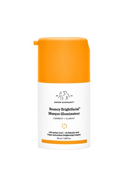 Drunk Elephant Bouncy Brightfacial™ - Arındırıcı & Işıltı Veren Yüz Maskesi 50ml