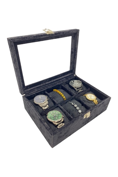 sezginkutuveaksesuar Saat Kutusu Alfora Siyah Spesiyal