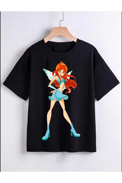 Pisa Art tricou pentru copii cu imprimeu winxclub stella bloom flora