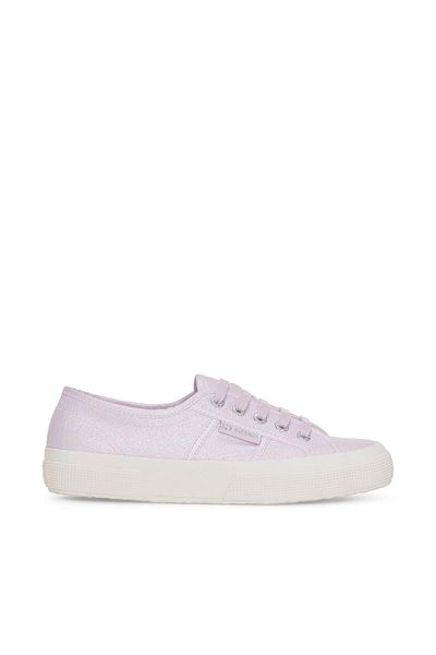 Superga 2750 Pearl Matte Canvas Women's Beige-Navy Blue Sneakers