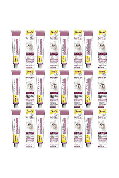 Gimcat Malt-Soft Extra Tüy Yumağı Önleyici Kedi Macunu 20gr - 12 Adet