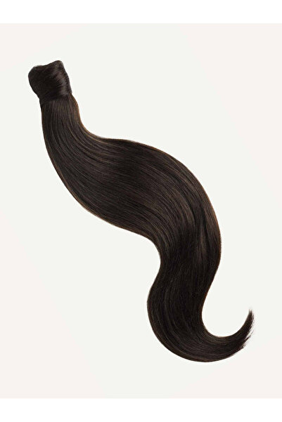 AKOLİFE Tak Ve Çık Kahverengi Bağlamalı At Kuyruğu Saç