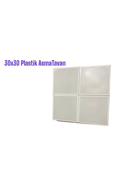 METE PANEL Plastik Asma Tavan 30x30 Beyaz 3m2 Tam Takım