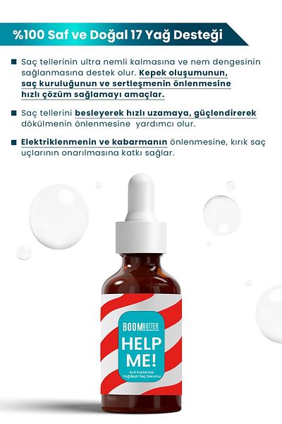 BOOM BUTTER Help Me Emergency Rescue Oil Based Hair Serum