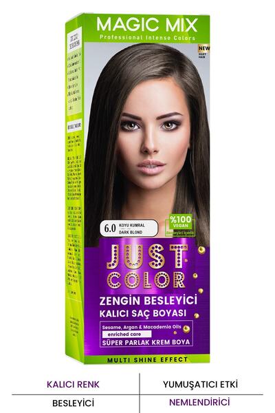 PROCSIN Magic Mix Color Kıt Parlak Ve Canlı 6.0 Koyu Kumral Kalıcı Saç Boyası