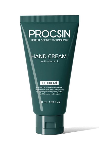 PROCSIN Vitamin C Repairing Hand Cream - Intensive Moisturizing, 50 ml