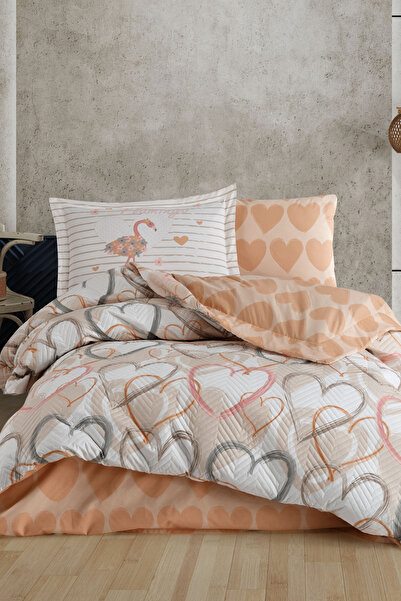 Hobby Diana Kahve Tek kişilik Kapitone Nevresim Takımı